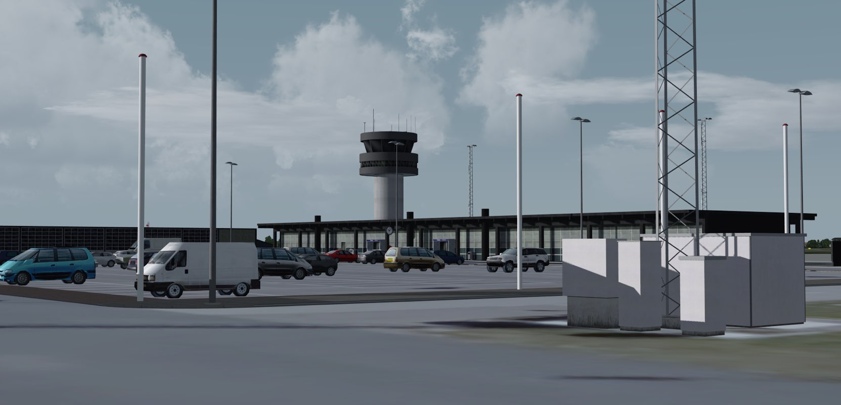 Roskilde Airport P3D Lufthavn Scenery EKRK Hangar