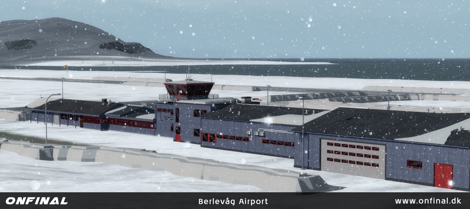 Berlevåg Airport Night P3D Scenery