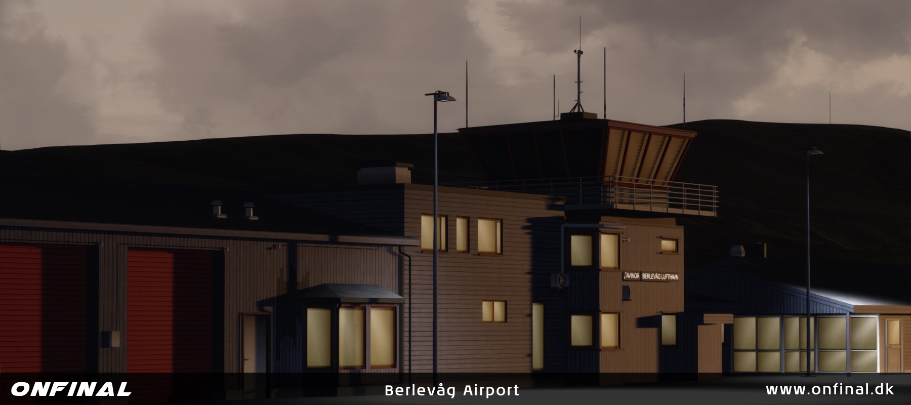 Berlevåg Airport Night P3D Scenery