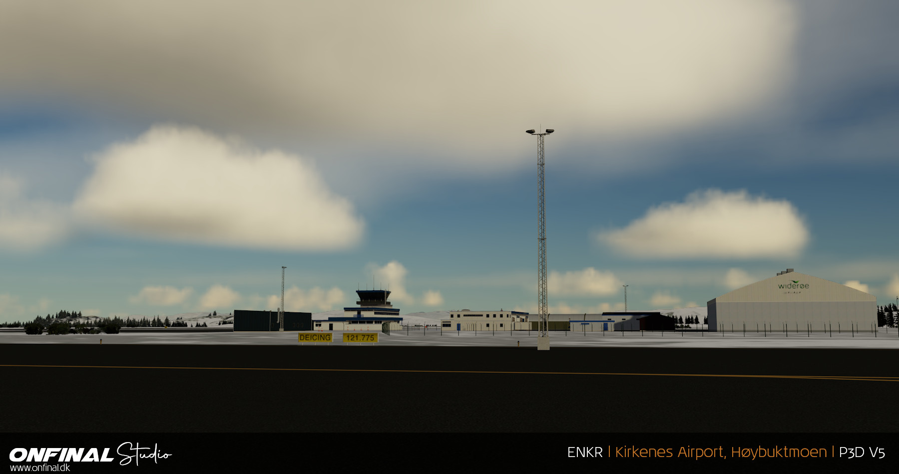Kirkenes Airport ENKR Scenery P3D Prepar3d