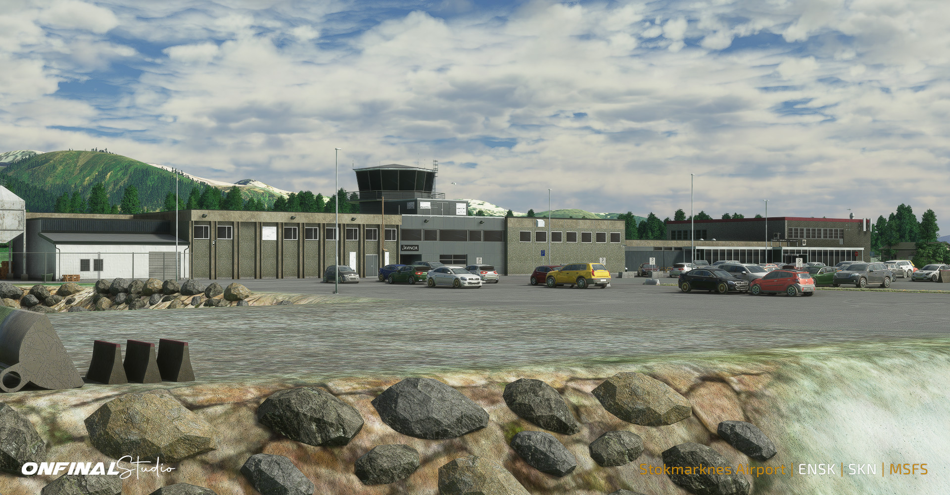 Stokmarknes Airport ENSK Scenery MSFS 2020 P3D Prepar3d