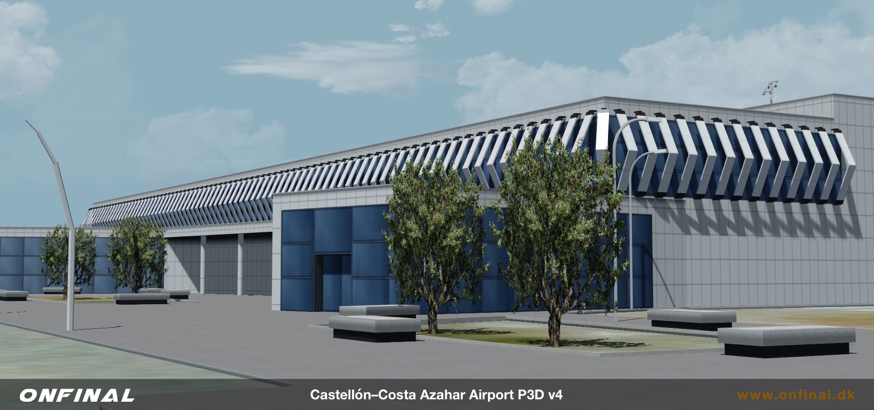 Castellon Airport LECH Terminal Entry Scenery Prepar3d P3D FSX