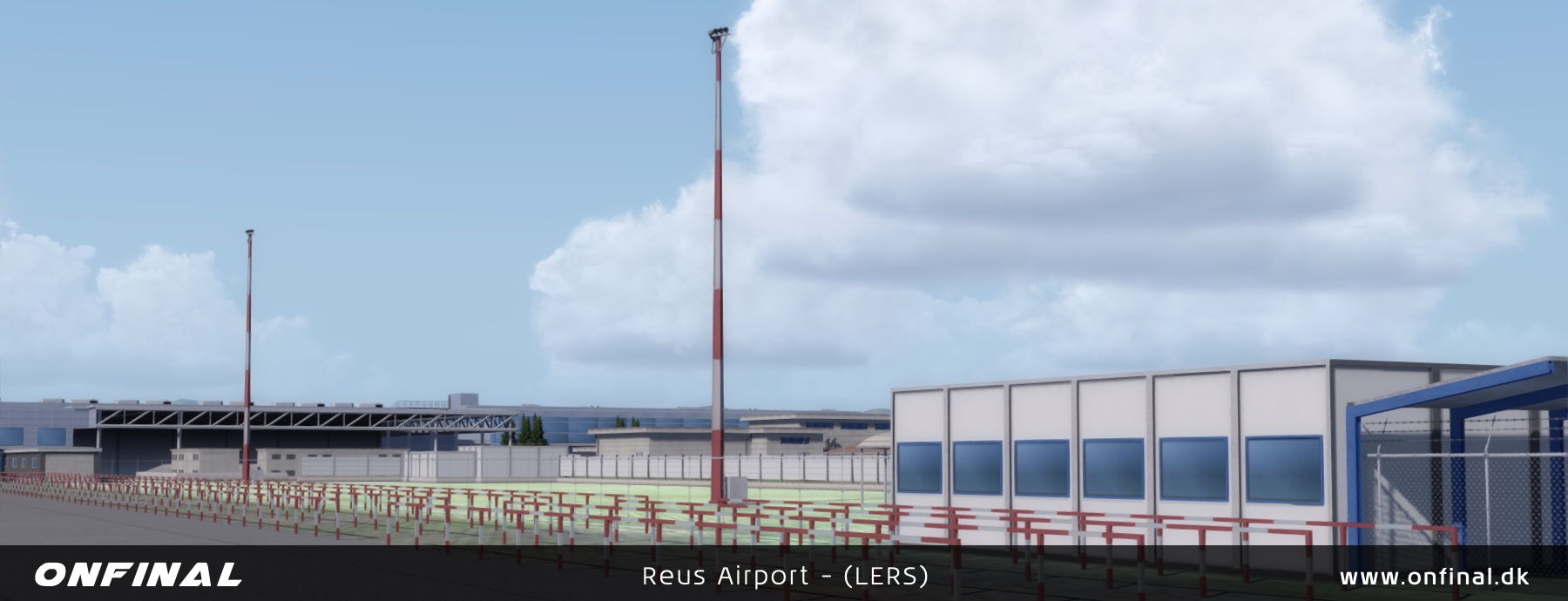 Reus Airport LERS Overview Night P3D Scenery